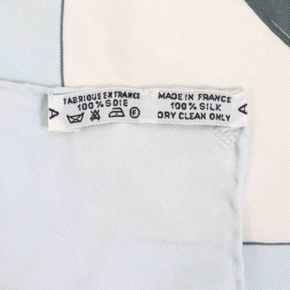 Auth HERMES Carre 90 BRIDES de GALA Scarf Light Blue/Multicolor Silk - Picture 7 of 10